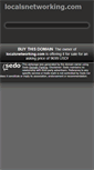 Mobile Screenshot of localsnetworking.com