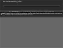 Tablet Screenshot of localsnetworking.com